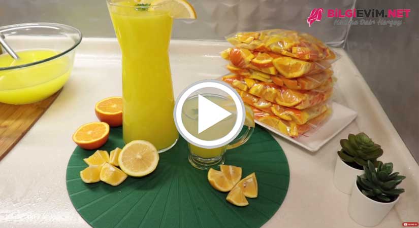 Buzluğa Limona İçin  Portakal Ve Limon Atma