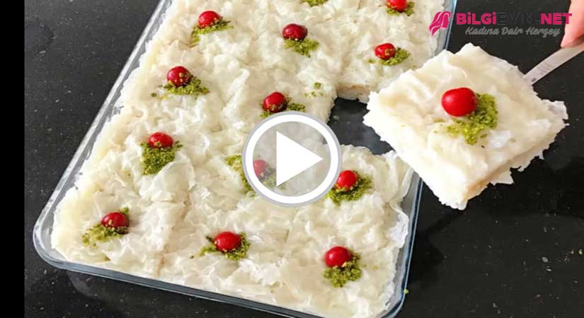 Muhallebili Güllaç Yapılışı Videolu Anlatım