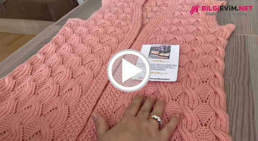 Burgu Baklava Gelinkız Yelek Modeli Videolu Anlatım