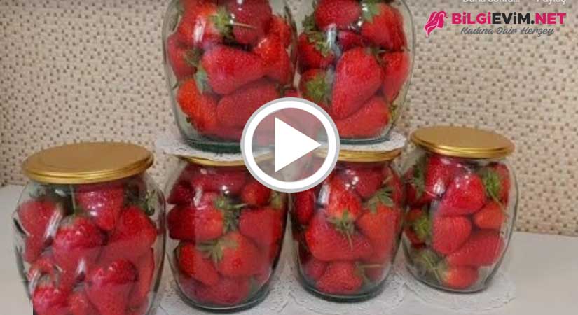 Donmadan Pişirmeden! Çilekleri bu şekilde 1 yıl Taze Saklayabiliyoruz!