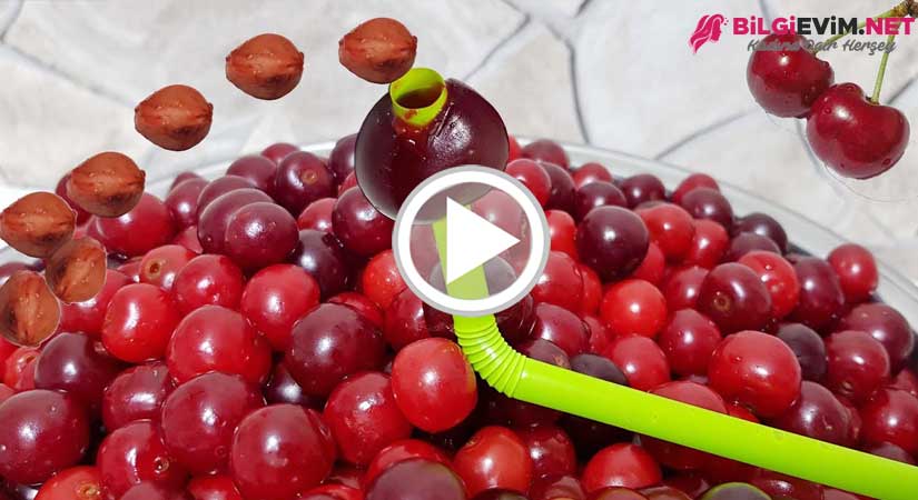 Pipet İle Vişne Çekirdeği Çıkarma Videolu Anlatım