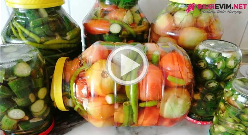 Kışlık Karışık Turşu Yapılışı Videolu Anlatım