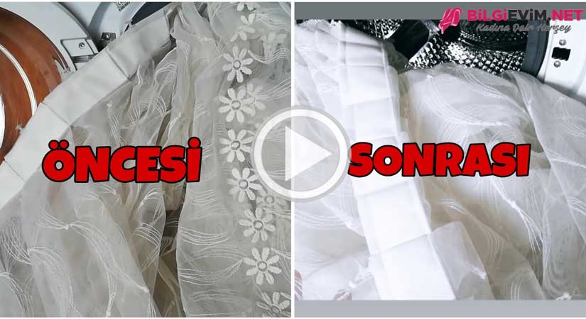 Bu Yöntem İle Kar Gibi Beyaz  Tülleriniz Olsun Videolu Anlatım