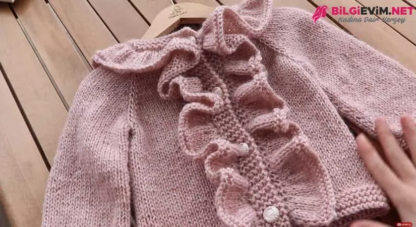 Angora İp İle Prenses Hırka Yapılışı Videolu Anlatım