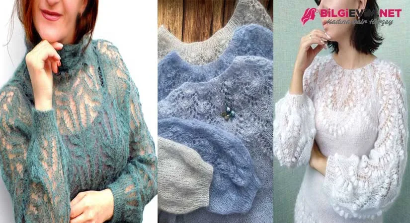 Ajurlu Bayan Örgü Modelleri