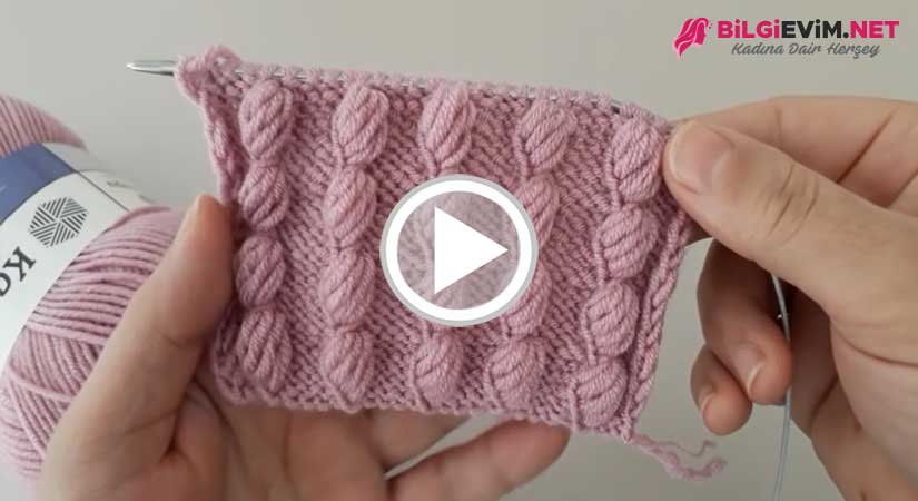 Örgüde Badem Modeli Yapılışı Videolu Anlatım