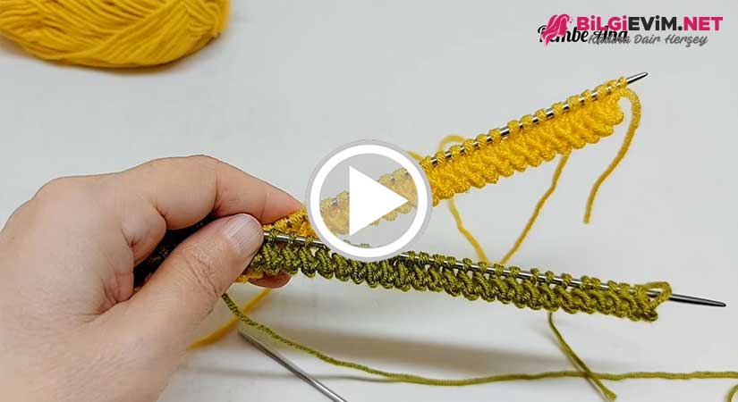 Örgüde Fare Dişi Başlama Tekniği Videolu Anlatım