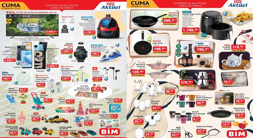 BİM 25 KASIM 2022 AKTÜEL KATALOĞU