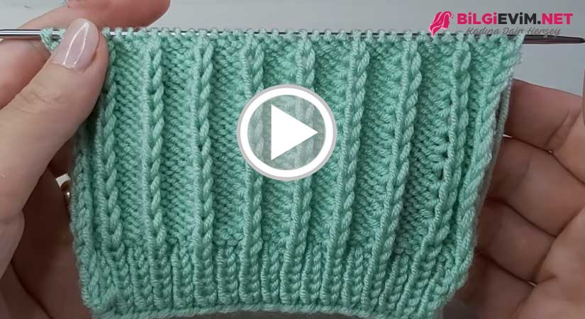 İki Şiş İle Kolay Örgü Yapılışı Videolu Anlatım