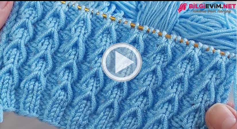 2 Şiş İle Yapılan Muhteşem Yelek Modeli Videolu Anlatım