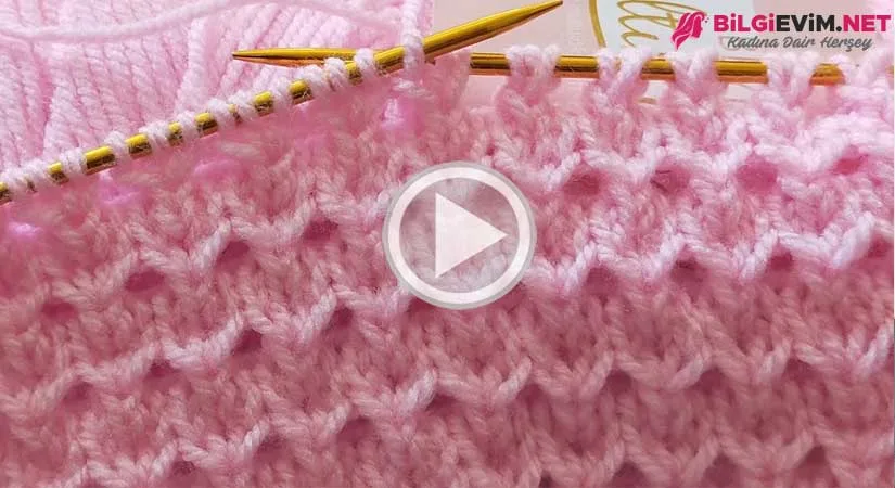 2 Şiş İle Yelek Modeli Yapılışı Videolu Anlatım