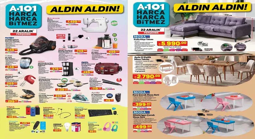 A101 22 ARALIK 2022 AKTÜEL KATALOĞU