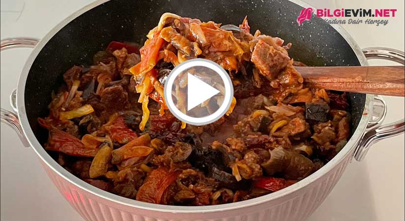 Kuru Patlıcan Yemeği Yapılışı Videolu Anlatım