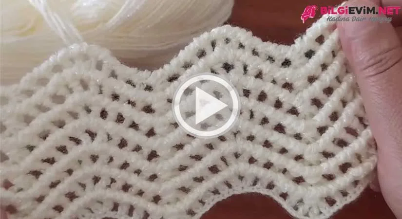 Tığ İle Yapılan Muhteşem Yelek Modeli Videolu Anlatım