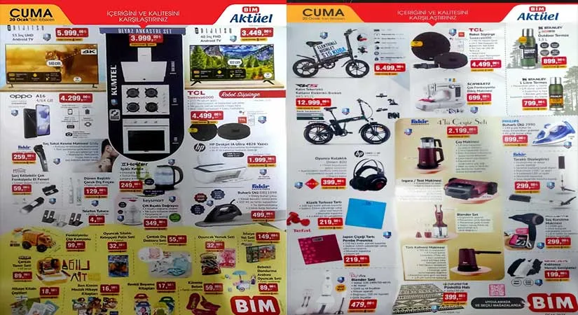 BİM 20 OCAK 2023 AKTÜEL KATALOĞU