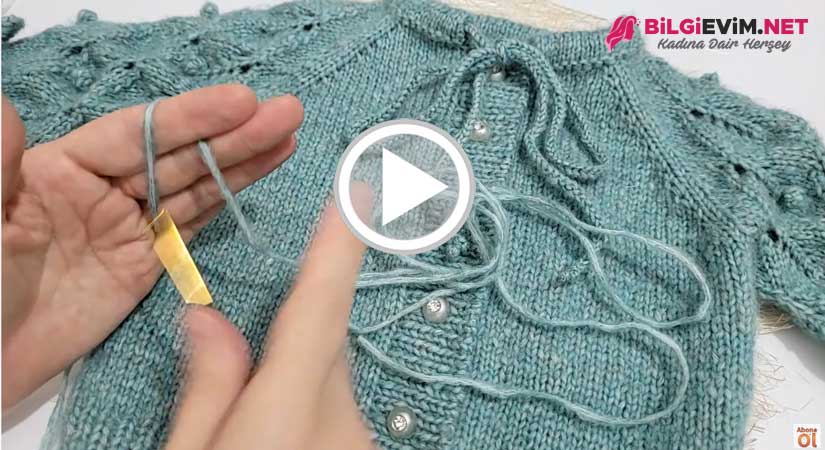 Yapraklı Hırka Yapılışı Videolu Anlatım