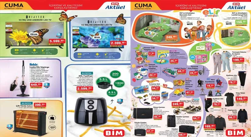 BİM 3 MART 2023 AKTÜEL KATALOĞU