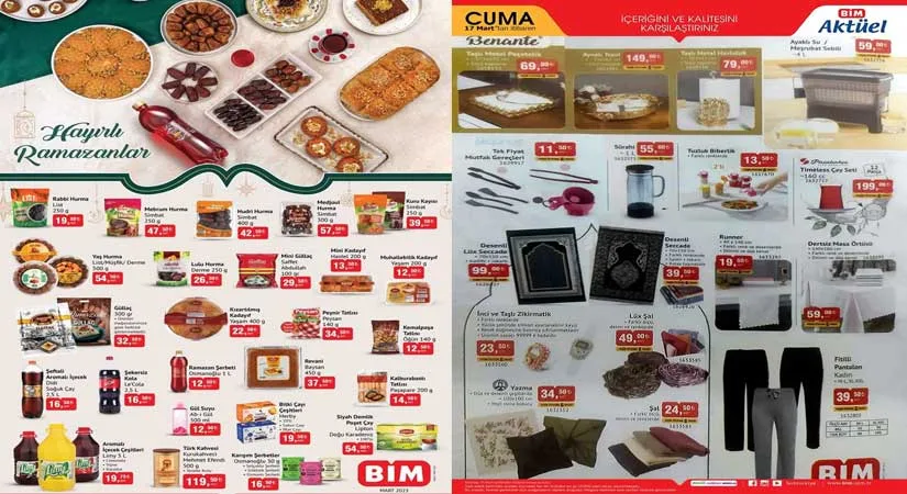 BİM 17 MART 2023 AKTÜEL KATALOĞU