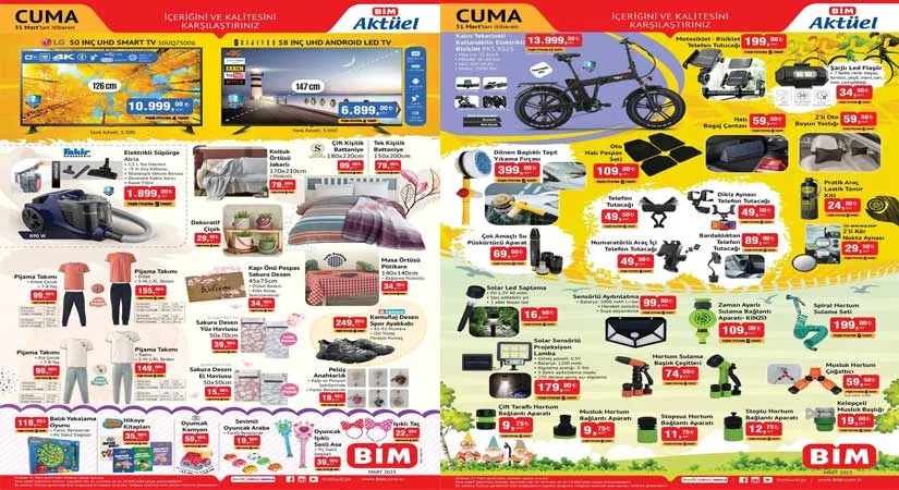 BİM 31 MART 2023 AKTÜEL KATALOĞU