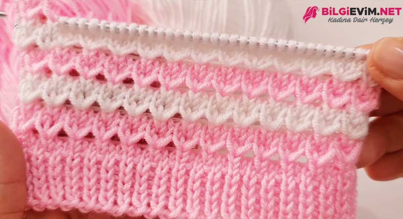 İki Renk Kolay Yelek Hırka Modeli Videolu Anlatım