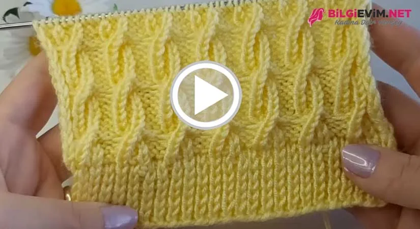 İnce Burgular Örgü Modeli Videolu Anlatım