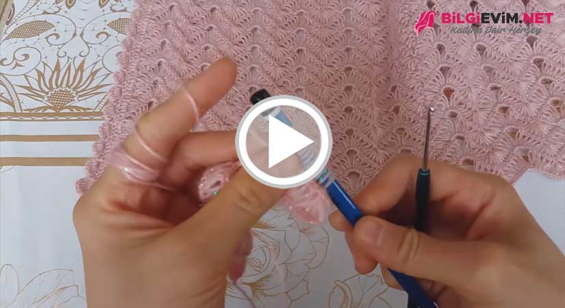 Kalem İle Yapılan Gelin Kız Yelek Modeli Videolu Anlatım