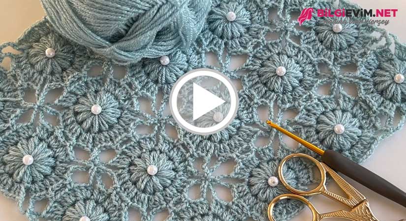 İncili Şal Modeli Videolu Anlatım