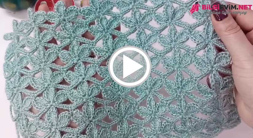 Simli Alize İp İle Yapılan Muhteşem Yelek Modeli Videolu Anlatım