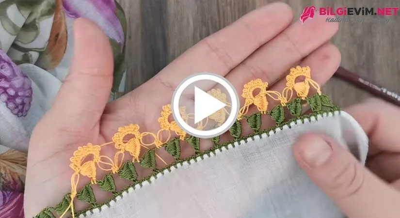 Sıralı Yazma Oyası Yapılışı Videolu Anlatım