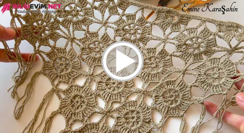 En Trend Üçgen Şal Modeli Videolu Anlatım