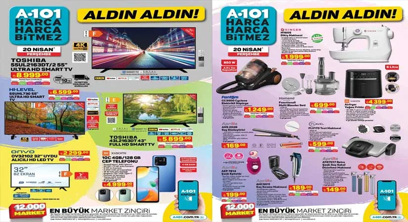 A101 20 NİSAN 2023 AKTÜEL KATALOĞU