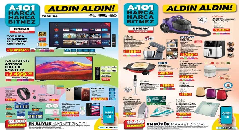 A101 6 NİSAN 2023 AKTÜEL KATALOĞU