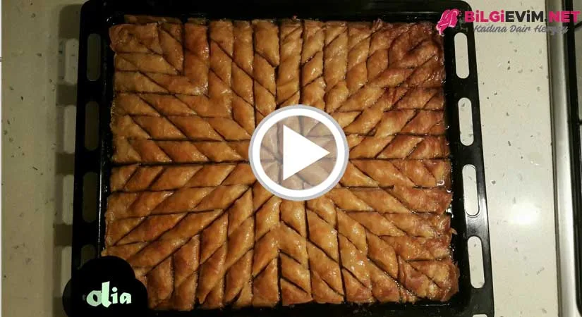 DİKDÖRTGEN TEPSİ BAKLAVA KESİMİ NASIL YAPILIR?