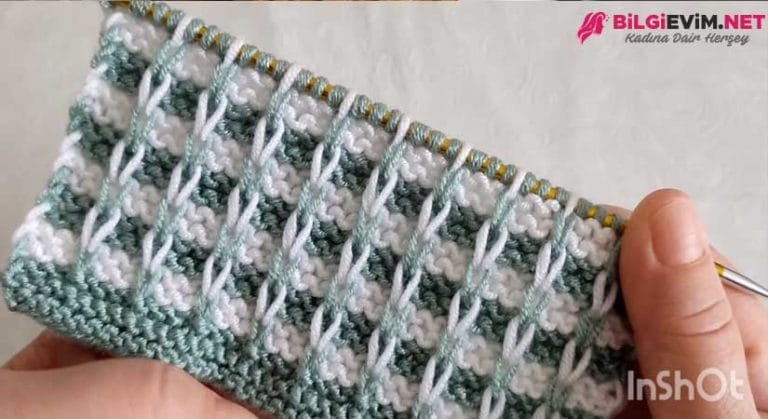 İki Şiş Örgü Modeli Videolu Anlatım