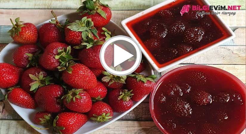 Tane Tane Çilek Reçeli Yapımı Videolu Anlatım