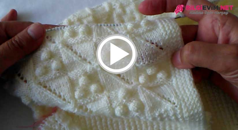 Tomurcuklu Bebek Yeleği yapılışı Videolu Anlatım