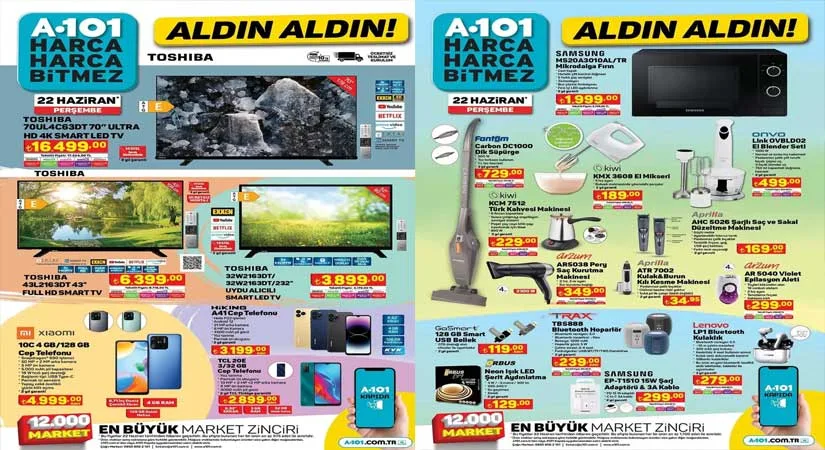 A101 22 HAZİRAN 2023 AKTÜEL KATALOĞU