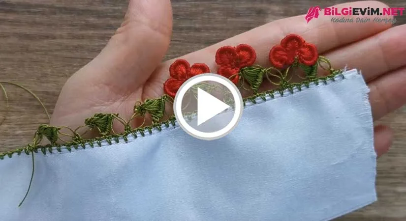 Detaylı Anlatım Fıstıklı Yazma Oyası Yapılışı Videolu Anlatım