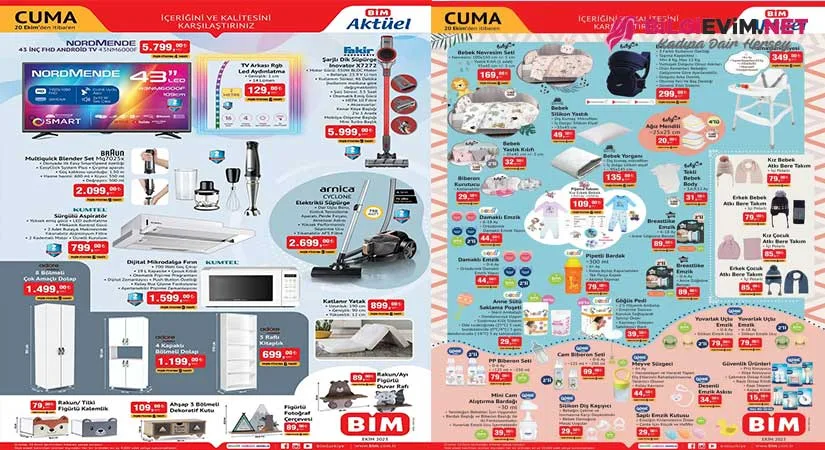 BİM 20 EKİM 2023 AKTÜEL KATALOĞU