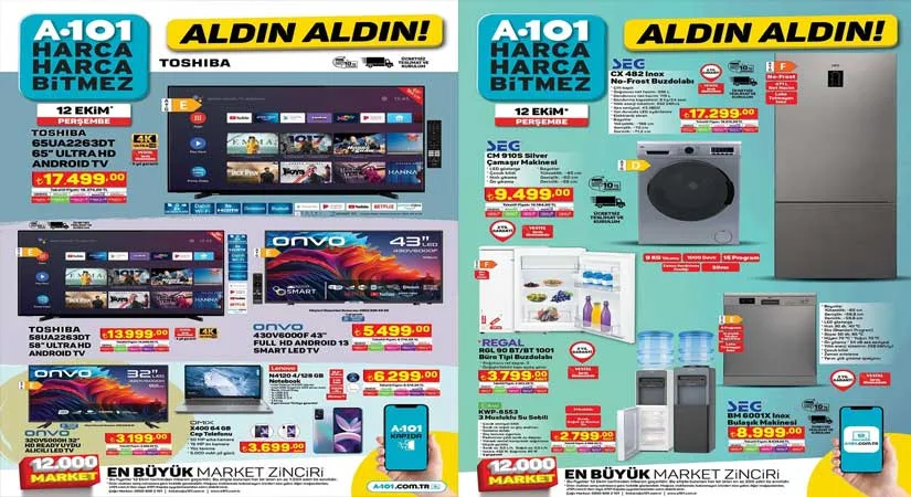 A101 12 EKİM 2023 AKTÜEL KATALOĞU