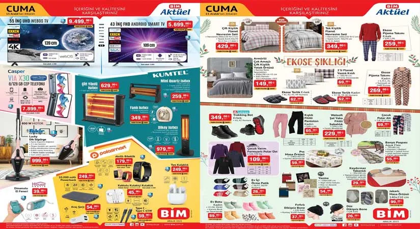BİM 15 ARALIK 2023 AKTÜEL KATALOĞU