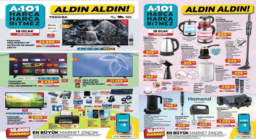 A101 18 OCAK 2024 AKTÜEL KATALOĞU