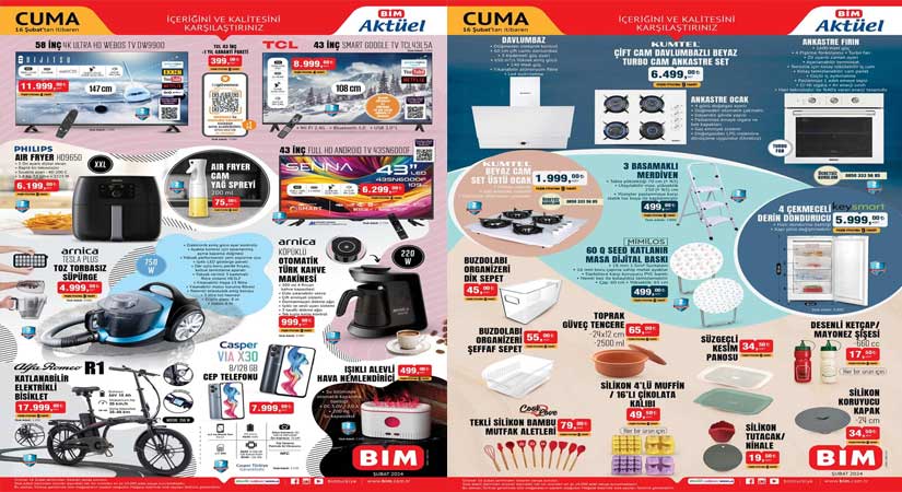 BİM 16 ŞUBAT 2024 AKTÜEL KATALOĞU