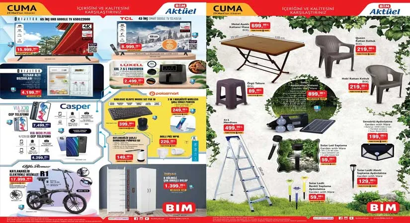 BİM 29 MART 2024 AKTÜEL KATALOĞU