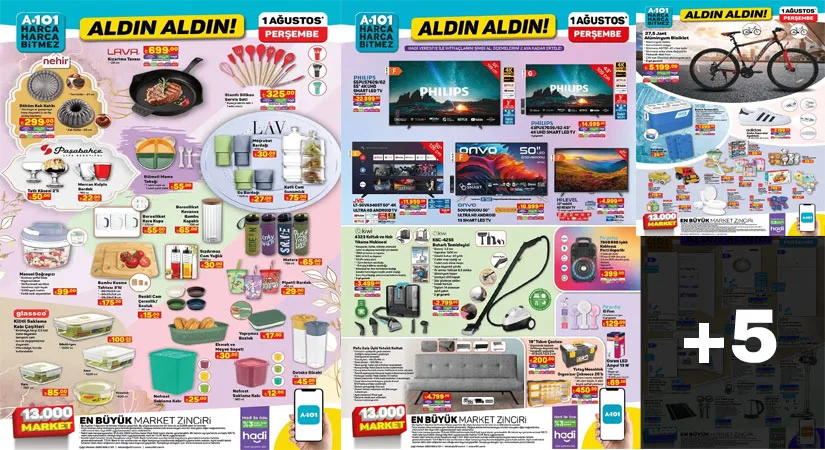 A101 1 Ağustos 2024 Aktüel Ürünler Kataloğu