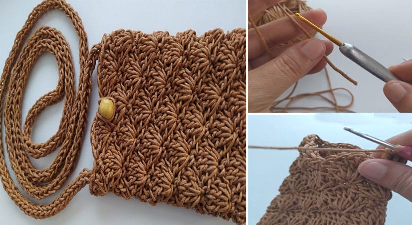 Mum İplikten Cep Telefonu Çantası Yapılışı Videolu Anlatım