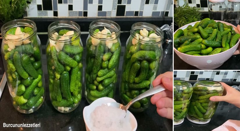 Sıcak Su İle Yapılan Çıtır Çıtır Salatalık Turşusu Tarifi