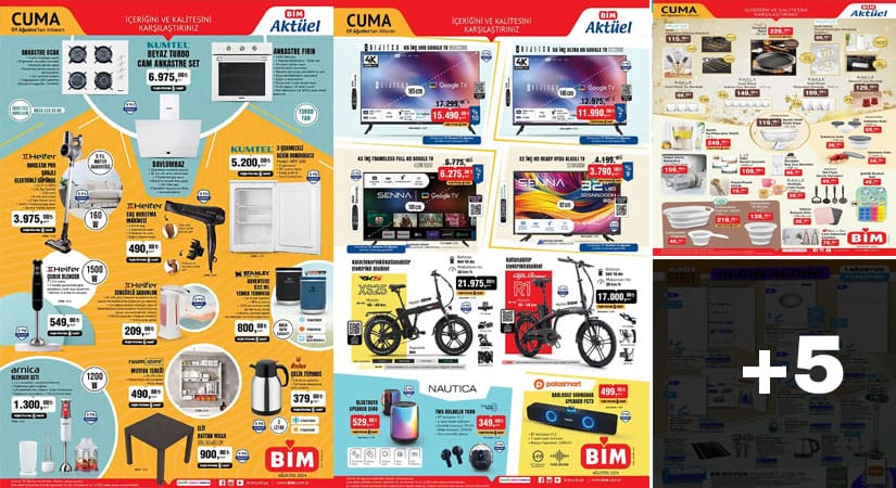 BİM 9 Ağustos 2024 Aktüel Ürünler Kataloğu