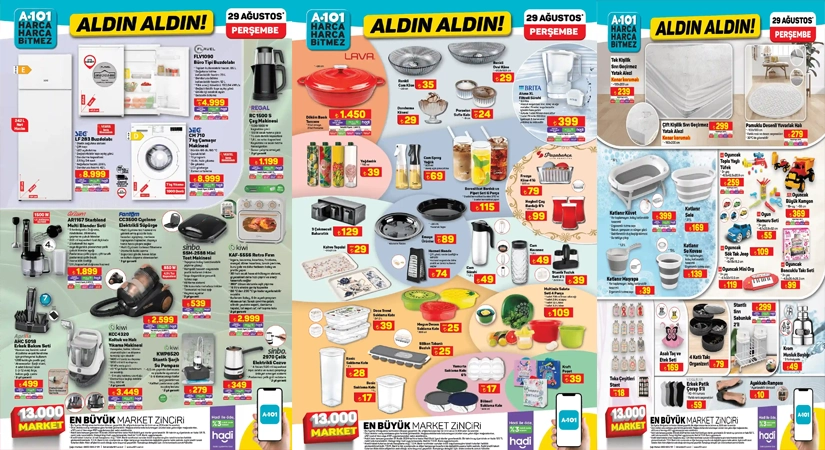 A101 29 Ağustos 2024 Aktüel Ürünler Kataloğu