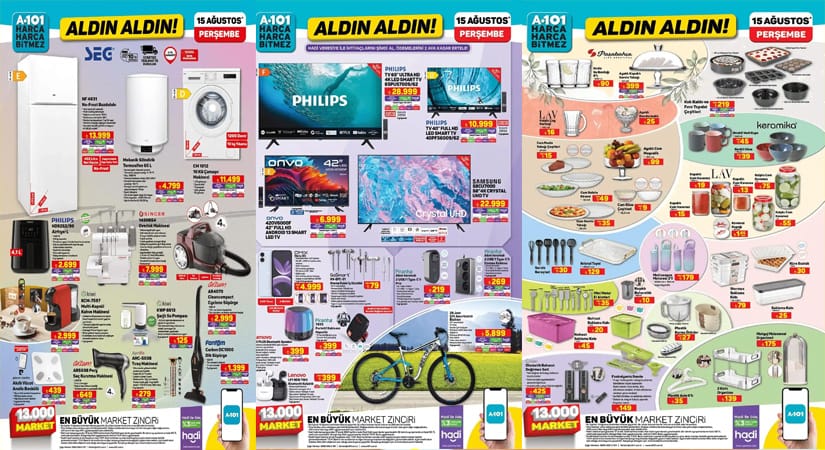 A101 15 Ağustos 2024 Aktüel Ürünler Kataloğu